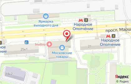 ОАО Банкомат, МОСКОВСКИЙ КРЕДИТНЫЙ БАНК на проспекте Маршала Жукова на карте