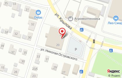 Цветочный магазин Цветы и Сад на улице Крылова на карте