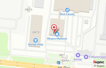 Салон корпусной мебели Мебельный проспект в Кировском районе на карте
