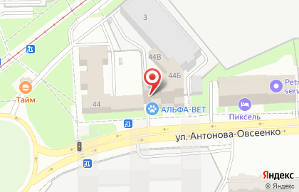 Коворкинг-центр Аник на улице Антонова-Овсеенко на карте