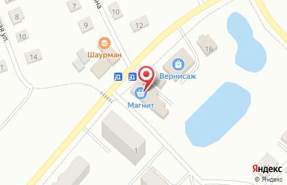 Гипермаркет Магнит в Родниках на карте