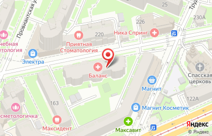 Клиника системного лечения Баланс на улице Максима Горького на карте