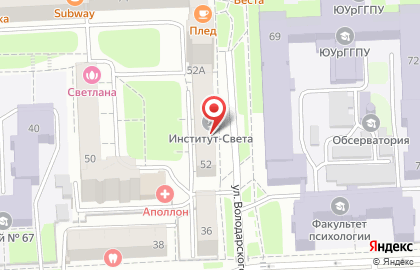 Общественная организация Челябинское общество интеллектуалов на карте