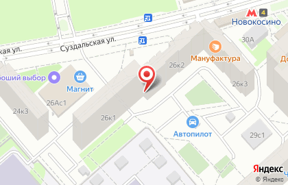 Стоп-кадр на улице Суздальская на карте