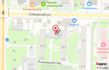 Спортивно-оздоровительный комплекс Настроение Фитнес на карте