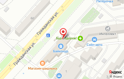 ТЦ Байконур на улице Академика Королёва на карте