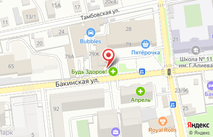 Трионикс на Бакинской улице на карте
