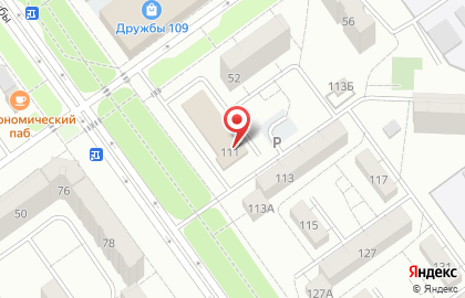 Волгоградский филиал Банкомат, КБ Петрокоммерц на улице Дружбы, 111 на карте