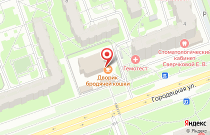 Гостиница Галерея на Городецкой улице на карте