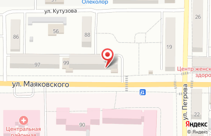 Банкомат КС Банк на улице Маяковского на карте
