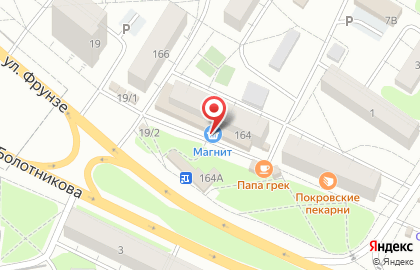 Супермаркет Магнит на Краснококшайской улице на карте