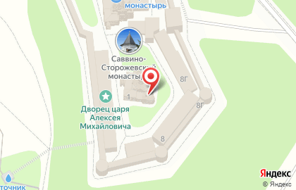 Саввино-Сторожевский монастырь на карте