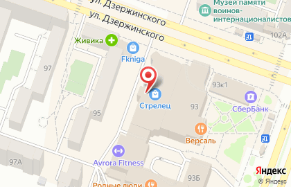 Ева на улице Дзержинского на карте
