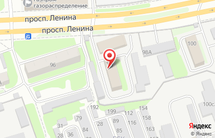 Аварийно-диспетчерская служба на проспекте Ленина на карте