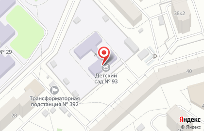 Детский сад №93 в Дзержинском районе на карте