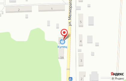 Магазин Купец на улице Мелиораторов на карте