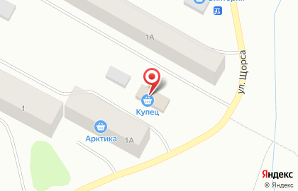 Мини-маркет Купец на улице Щорса на карте