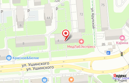 Домашний мастер на улице Ушинского на карте