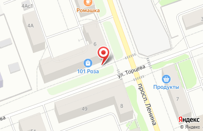 Салон цветов 101 роза на проспекте Ленина на карте