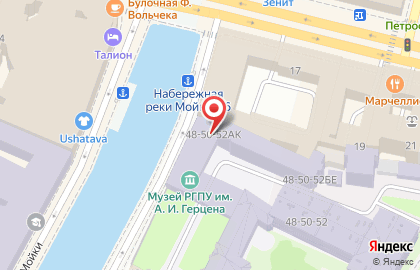 Юность России на Невском проспекте на карте