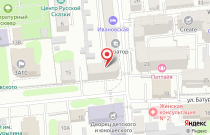 Школа шитья Анастасии Корфиати на улице Батурина на карте