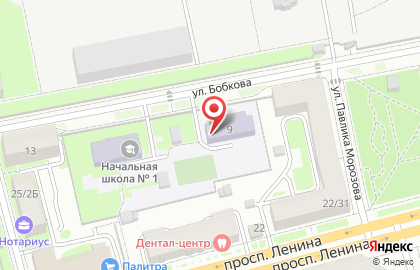 Начальная школа в Твери на карте
