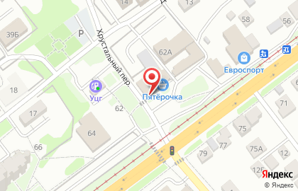 Супермаркет Пятёрочка на Локомотивной улице на карте