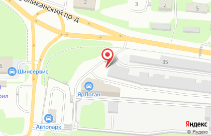 Автомат по продаже незамерзающей жидкости Gartex в Ярославле на карте