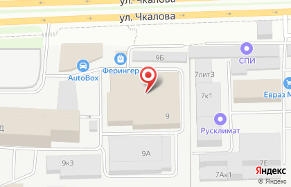 Производственно-сервисная компания Альтаир на улице Чкалова на карте