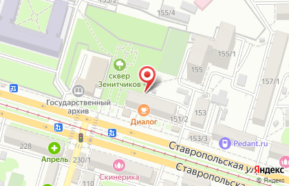 ЗАО Банк Первомайский на Ставропольской улице на карте