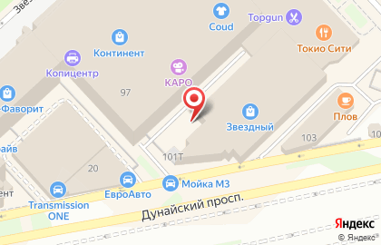 ООО Банкомат, Бинбанк на Дунайском проспекте на карте