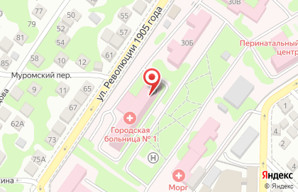 Городская больница №1 в Краснодаре на карте