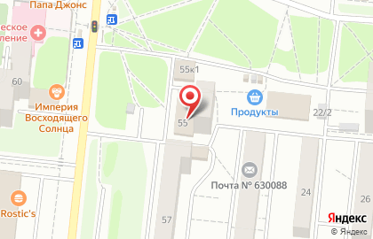 Супермаркет+, ООО Капитал на площади Сибиряков-Гвардейцев на карте