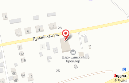 Универсам Пятёрочка на Дунайской улице на карте