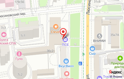 Ассоциация Электронных Торговых Площадок на Люсиновской улице на карте