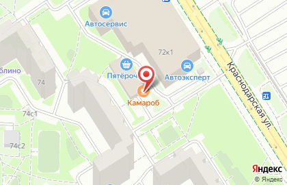 Центр бытовых услуг на Краснодарской улице на карте