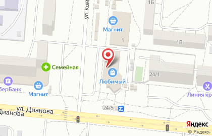 Магазин фруктов и овощей в Кировском районе на карте