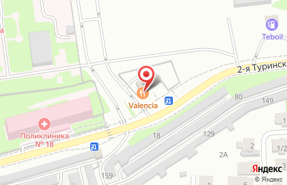 Банкетный зал Валенсия на улице Карбышева на карте