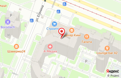 Ресторан быстрого питания Бургер Кинг на проспекте Просвещения, 31 на карте