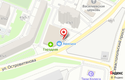 Аптека Мицар-н на улице Островитянова на карте