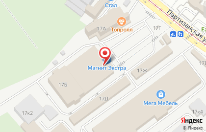 Банкомат Фиа-Банк на Партизанской улице, 17б на карте
