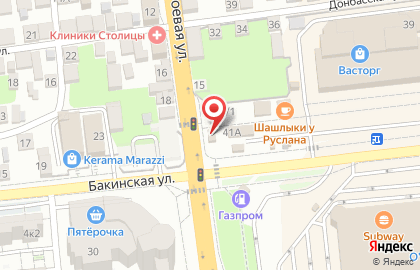 Банкомат СберБанк на Бакинской улице, 41б на карте