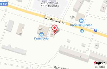 Ночной на улице Кошкина на карте
