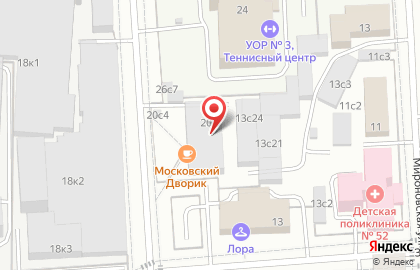 Ресторан "Московский Дворик" на карте