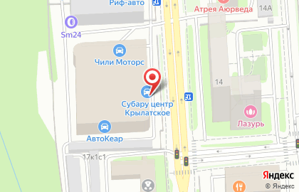 Центр Субару в Москве на карте