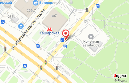 Мегафон на Каширской на карте