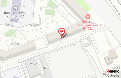 Школа на Яузе с дошкольным отделением на Семёновской набережной, 3/1 к 2 на карте