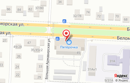 Пекарня Такие пироги на Беломорской улице на карте