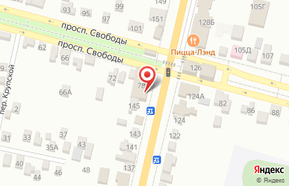Салон связи МТС на проспекте Свободы на карте
