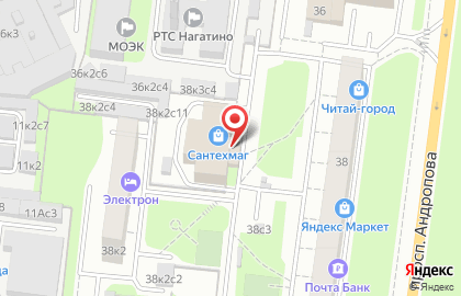 Магазин Булат тонер на проспекте Андропова на карте